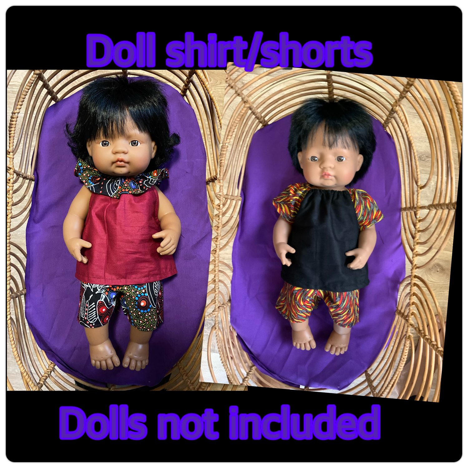 Doll Short/shirt (doll not included)