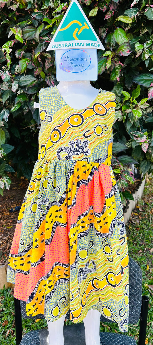 Party Dress #66 yellow