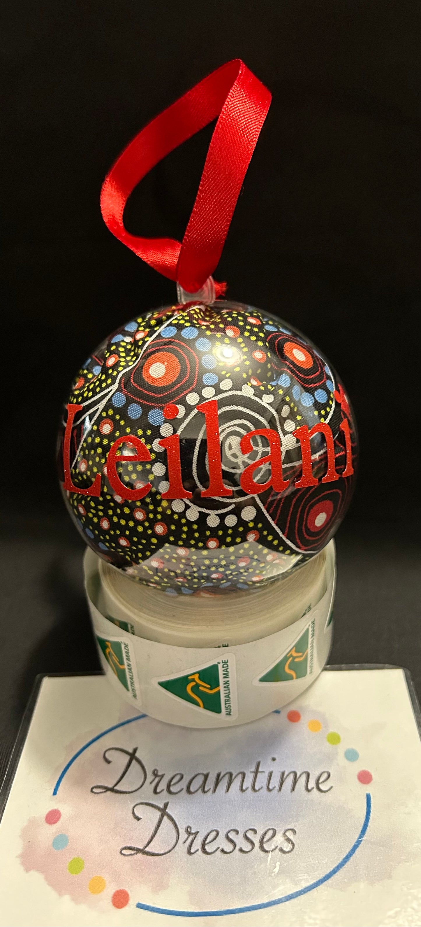 Personalised Christmas Bauble fabric code #03