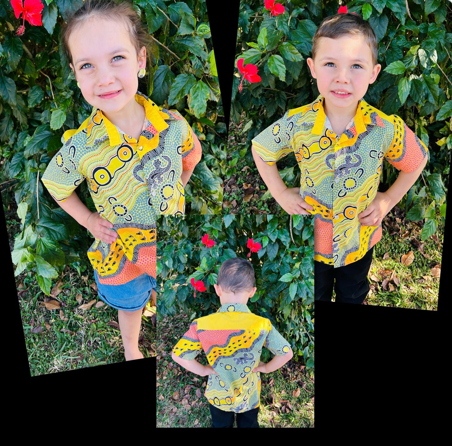 Kids Shirts fabric code #66 yellow
