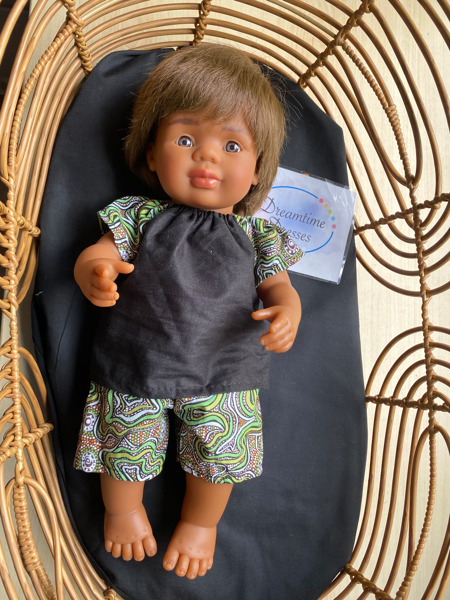 Pre Dressed Dolls Fabric code #54 shirt/short boy