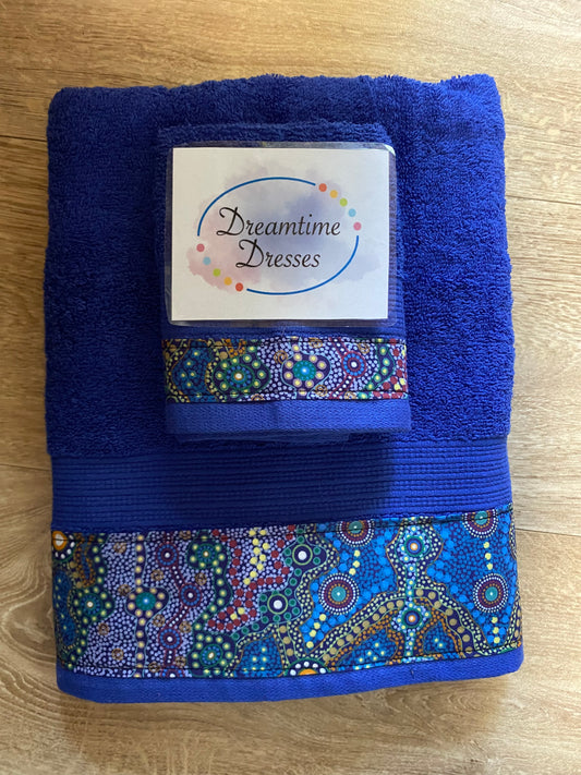 Gift PACK 1 Blue towel Fabric code #07