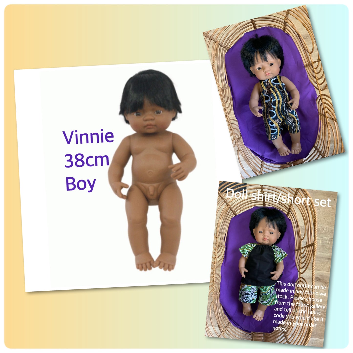 Doll B -Vinnie  38cm Boy