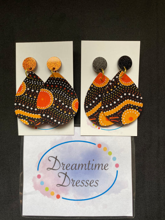 Earrings Deadly Dangles ( colour tops) fabric code #40