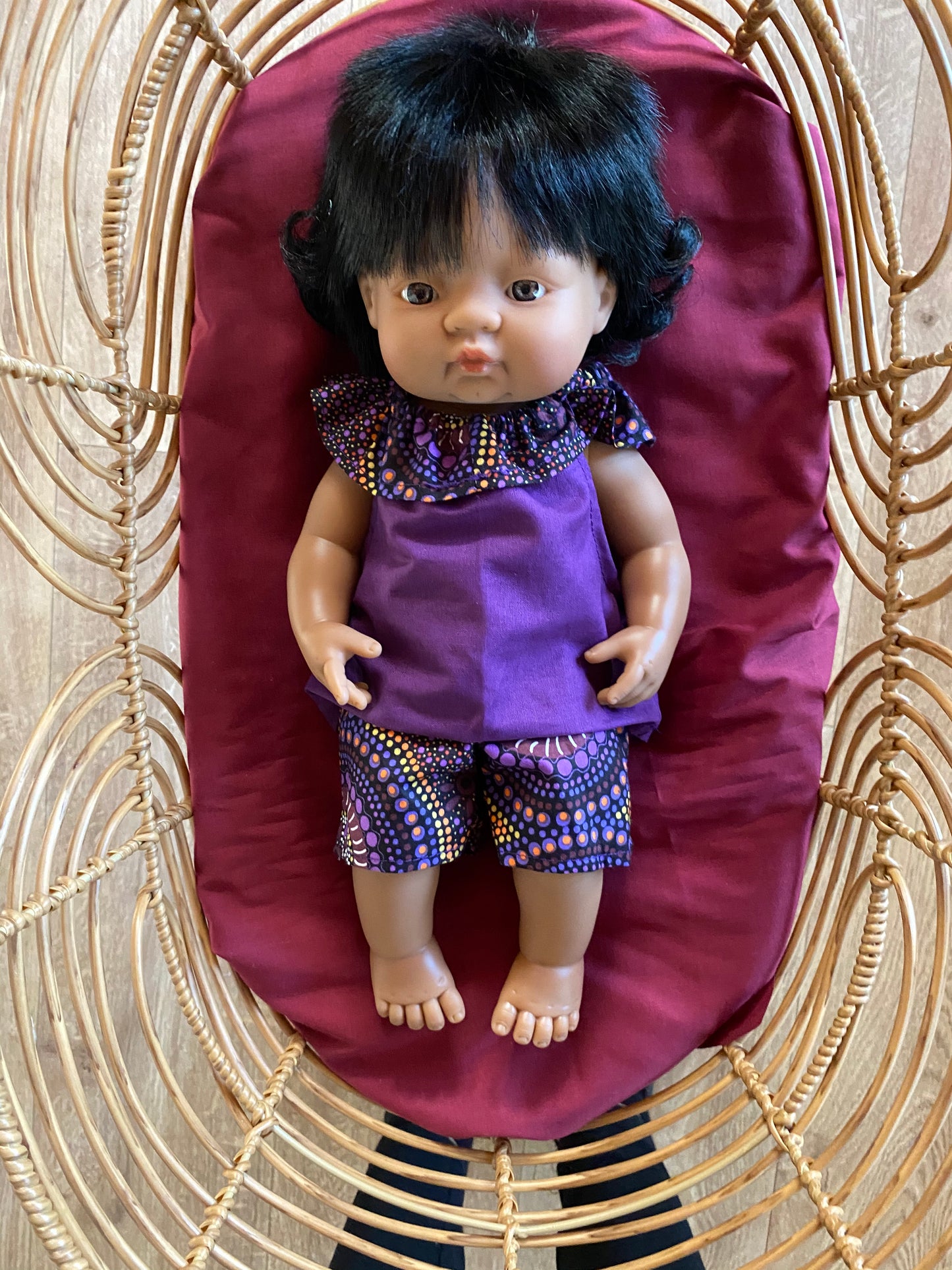 Doll Short/shirt fabric code #28( purple)