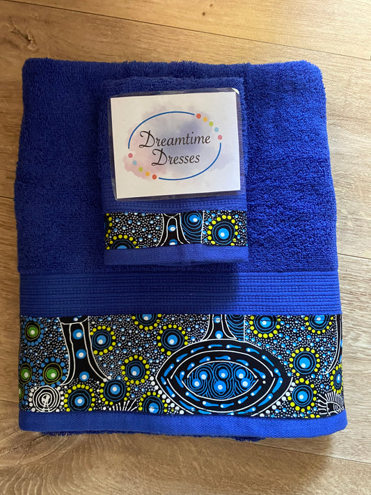 Gift Pack 1 Fabric code #02 blue towel