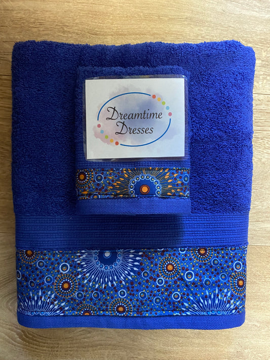 Gift PACK 1 Blue towel Fabric code #59
