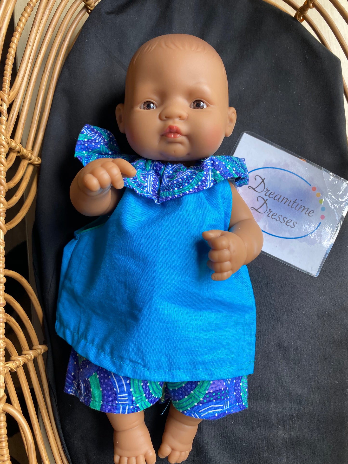 Pre Dressed Dolls Fabric code #41 shirt/short girl