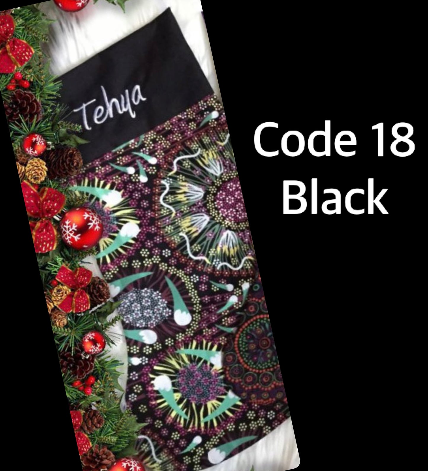 Christmas Stockings. Fabric code #18